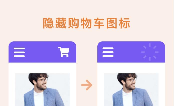 隐藏「购物车」图标 隐藏「购物车」图标